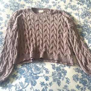 Altard state mocha cropped sweater